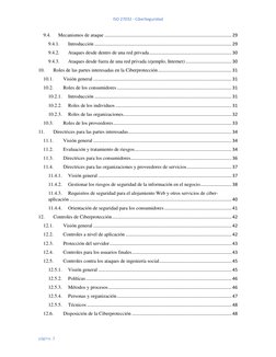 ISO 27032 - CiberSeguridad 
 
página. 3 
9.4. 
Mecanismos de ataque .........................................................