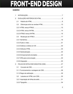 2 
 
SUMÁRIO 
1 
INTRODUÇÃO ..................................................................................... 7 
2 
EV