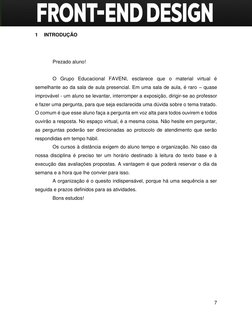 7 
 
1 
INTRODUÇÃO 
 
Prezado aluno! 
  
O Grupo Educacional FAVENI, esclarece que o material virtual é 
semelhante ao da