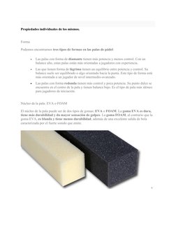 Propiedades individuales de los mismos.
Forma
Podemos encontrarnos tres tipos de formas en las palas de pádel:

Las palas co