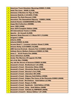 PC Game Name List Compilation | PDF | Lego | Resident Evil