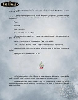 Por supuesto que quería... No había nada más en el mundo que quisiera en este 
momento. Pero... 
 
La ducha significaba sex