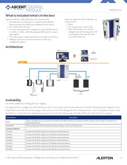 Ascent™ Control Module (ACM) : Technical Datasheet | PDF | Computer ...