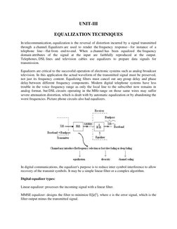 Equalization Techniques in Digital Communication | PDF | Signal To ...