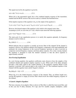 Equalization Techniques in Digital Communication | PDF | Signal To ...
