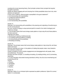 constitute the human becoming theory. Each principle contains three concepts that requires 
thoughtful exploration.
People ar