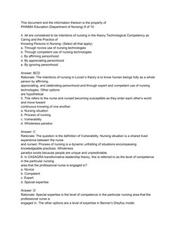This document and the information thereon is the property of
PHINMA Education (Department of Nursing) 8 of 10
4. All are cons