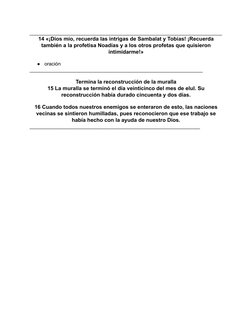 ______________________________________________________________________
14 «¡Dios mío, recuerda las intrigas de Sambalat y Tob