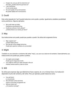 
Forgive me, can you tell me what time is?
Disculpa, ¿puedes decirme qué hora es?

I can cook pizza.
Yo sé cocinar pizza.
