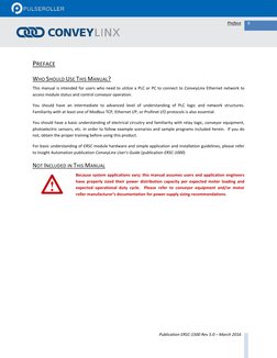 9
Preface
Publication ERSC-1500 Rev 5.0 – March 2016
PREFACE
WHO SHOULD USE THIS MANUAL?
This manual is intended fo