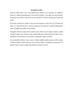 INTRODUCCIÓN
Juego  (http://www.monografias.com/trabajos15/metodos-creativos/metodos-creativos.shtml)de balón ligero, que se