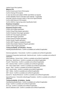 Npi Framework Checklist.pdf NPI Project Management Checklist | PDF | Mass Production | Verification ...