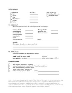 Land Use Conversion Application Form | PDF | Perjury | Common Law
