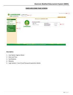 EMDS User Manual for Agency Makers | PDF | Password | Login