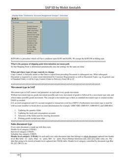 SAP SD by Mohit Amitabh
KOFI100 is a procedure which will have condition types KOFI and KOFK. We assign the KOFI100 in billin