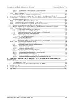 Formulación del Plan de Ordenamiento Territorial                                                         Municipio Okinawa Un