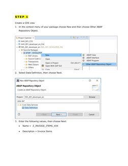 Create ABAP CDS View in Eclipse | PDF | Parameter (Computer Programming ...