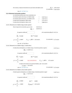 Por lo tanto, el refuerzo horizontal en la cara interior del tablero corto
1.875 cm2/m
As recalculado  = 7.620 cm2/m
Usar: #4