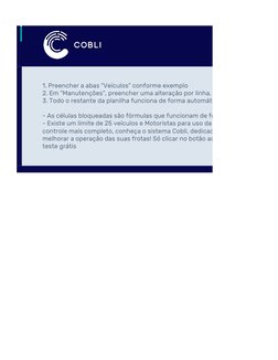 ------------------------------------------------------------------------------------------
1. Preencher a abas "Veículos" con