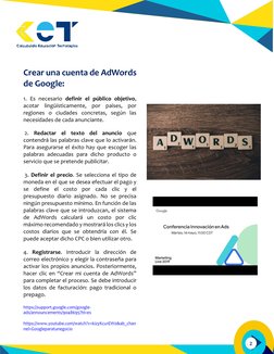 (https://www.youtube.com/embed/kizyKcu1EW0?feature=oembed) 
 
 
 
 
 
 
 
 
Crear una cuenta de AdWords 
de Google: 
1. Es n