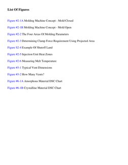 List Of Figures 
 
 
Figure #2-1A Molding Machine Concept - Mold Closed 
 
Figure #2-1B Molding Machine Concept - Mold Open