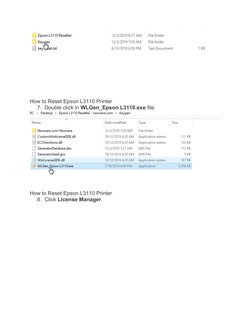 How to Reset Epson L3110 Printer
7. Double click in WLGen_Epson L3110.exe file.
How to Reset Epson L3110 Printer
8. Click Lic