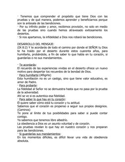 ·  Tenemos  que  comprender  el  propósito  que  tiene  Dios  con  las
pruebas y de qué manera, podemos aprender y beneficiar