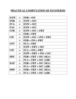 Practical Incoterms Computation Guide | PDF | Business