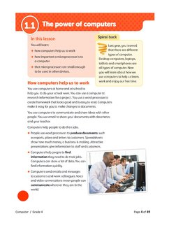 Grade 4 Computer Book PDF | PDF | Games & Activities | Computers
