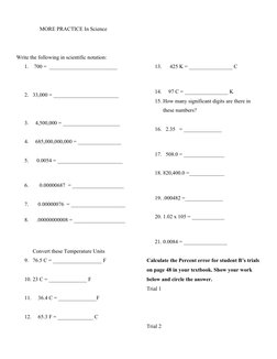Metric Conversion Practice Worksheet | PDF | Volume | Significant Figures