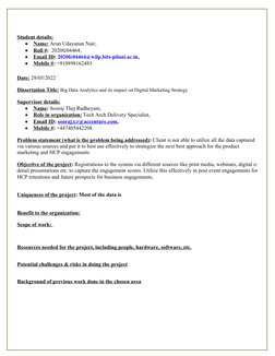 Student details:

Name:
 
  Arun Udayanan Nair,

Roll #
 
 :  2020fc04464,

Email ID
 
 : 2020fc04464@wilp.bits-pilani.ac.