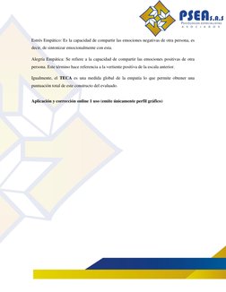 Test TECA de Empatía Cognitiva y Afectiva | PDF