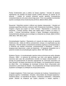 Pontos  fundamentais  para  a  prática  da  terapia  cognitiva  •  Inclusão  de  pessoas
significativas nas sessões de terapi