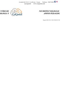 Avenida 6AE #10-111  La Riviera – Cúcuta.       Teléfonos : 3004736885 
@cergenial       www.cergenial.com 
 
 
ENTRO DE
NEUR