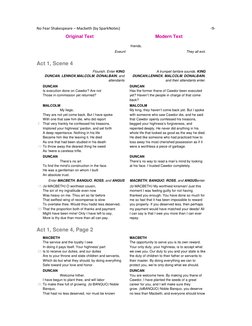 Macbeth Modern Text.pdf No Fear Shakespeare: Macbeth Act 1 | PDF | Macbeth