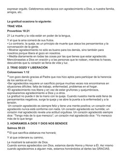 Predica sobre la Gratitud a Dios | PDF | Oración | Jesús