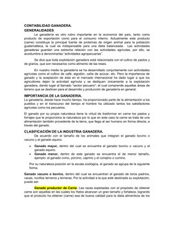 CONTABILIDAD GANADERA.
GENERALIDADES
La  ganadería  es  otro  rubro  importante  en  la  economía  del  país,  tanto  como
pr