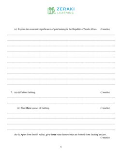 Form 2 Geography Term 2 Exam 2021 | PDF | Earth Sciences | Nature