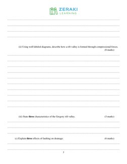 Form 2 Geography Term 2 Exam 2021 | PDF | Earth Sciences | Nature