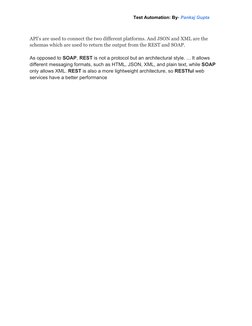 API Testing Overview and Techniques | PDF | Representational State ...