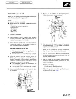 Honda Idle Speed Adjustment Guide | PDF | Throttle | Ignition System