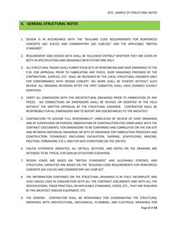 Structural Notes and Design Criteria | PDF | Concrete | Strength Of ...