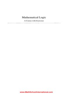Mathematical Logic I Rene Cori Lascar Pelletier | PDF | Theorem
