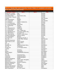 BANDA V  BAN/SET    POWER KING BANDO Company Directory Sample Data | PDF Company Directory Sample Data | PDF  