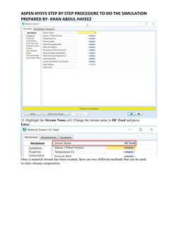 Aspen HYSYS Simulation Guide | PDF | Simulation | Parameter (Computer ...