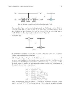 Math 4782, Phys 4782, CS4803, September 18, 2007
5
Fig. 1 – How to construct cnot from the controlled-Z gate
The controlled-Z