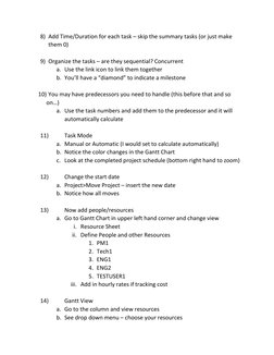 MS Project Basic Exercise Guide | PDF | Computing | Software Engineering