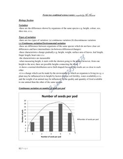 1 | P a g e  
                                          Form two combined science notes: compiled by Mr Musona 
Biology Sec