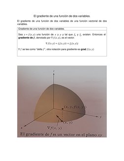 Gradiente Que Es Gradiente de Funciones de Dos Variables | PDF