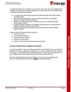 OM
S 
I
RUT
Y 
A
MÍ
ONORTSAG,
A 
Í
RELETOH
EA
R
Hotelería, Turismo y Gastronomía. 
Vicerrectoría Académica de Pregrado.
Manua